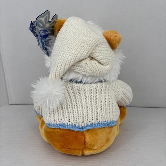 Disney Store Winnie Pooh Bear Plush Snowflake Sparkle Knit Sweater 12 Inch - Picture 5 of 11